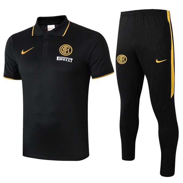 Polo Conjunto Completo Inter 2019/20 Negro Amarillo